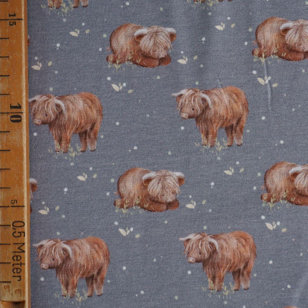 Baumwolljersey Bison grau – FVJ
